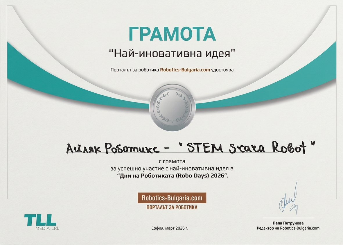 Certified Innovative Idea — TLL Bulgaria